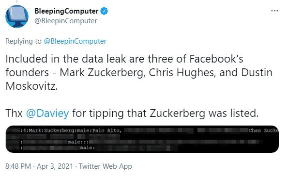 Numer Marka Zuckerberga
Facebook problem