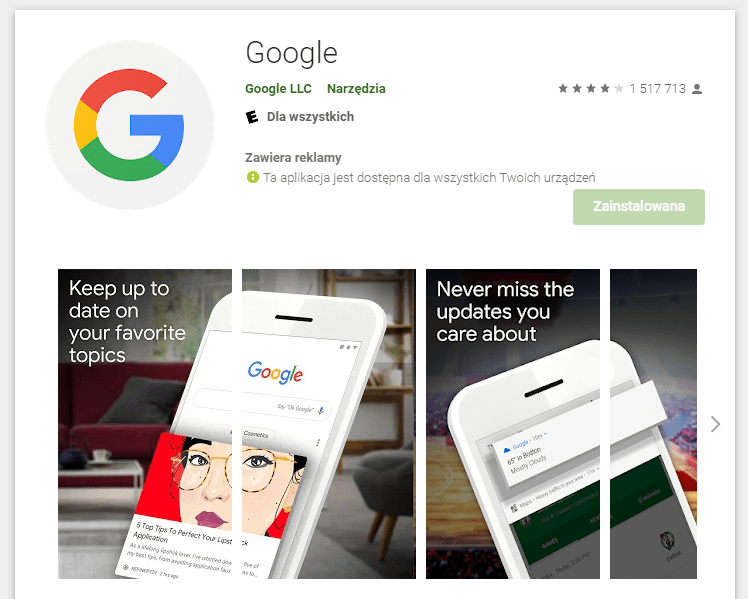 Google Play
problem google