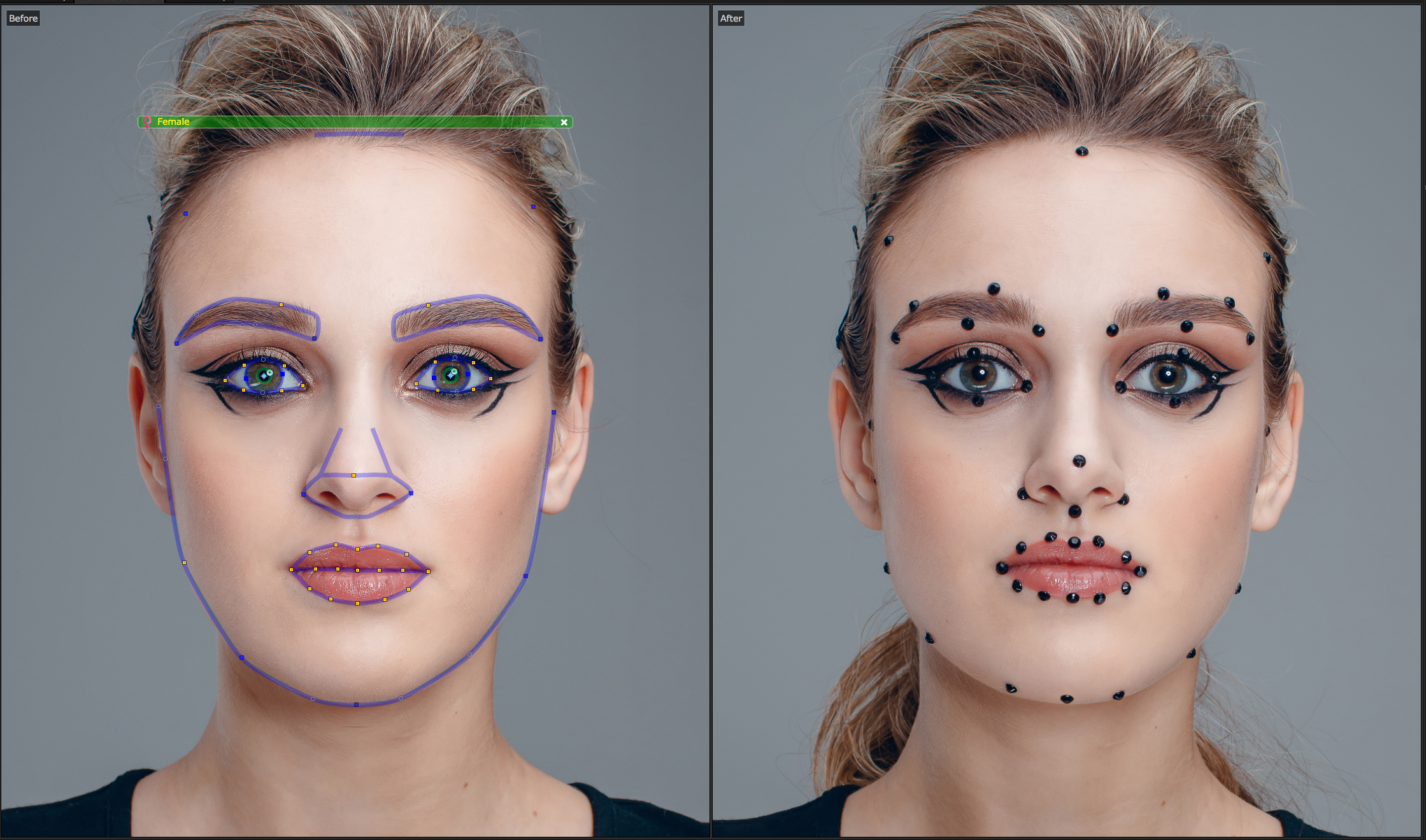 Jak aparat smartfona rozpoznaje elementy twarzy i nakłada dzięki temu cyfrowy makeup