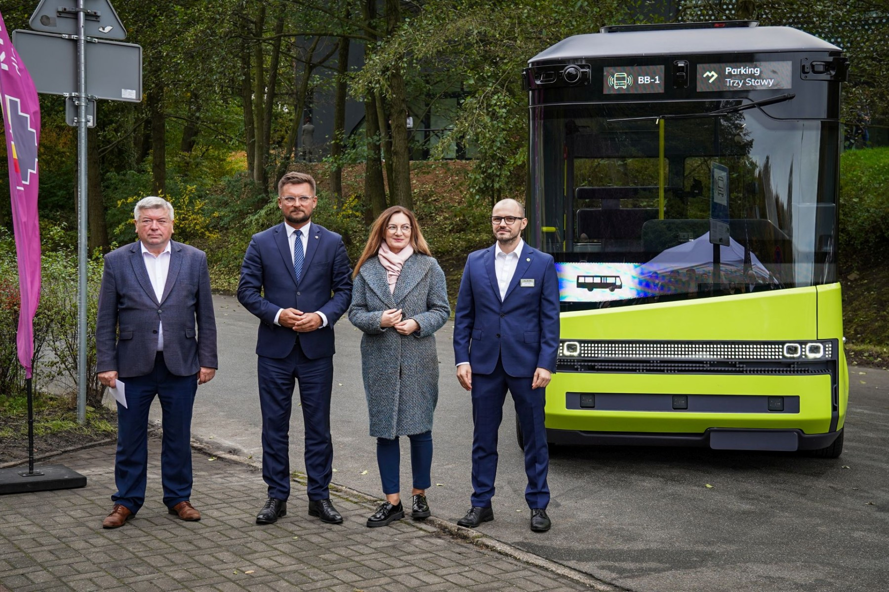 autonomiczny bus BB-1 - prezentacja w Katowicach