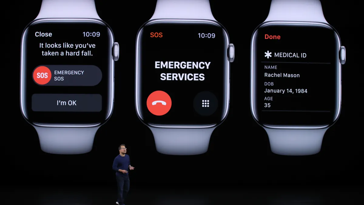 Apple Watch zawiadomi służby o wypadku