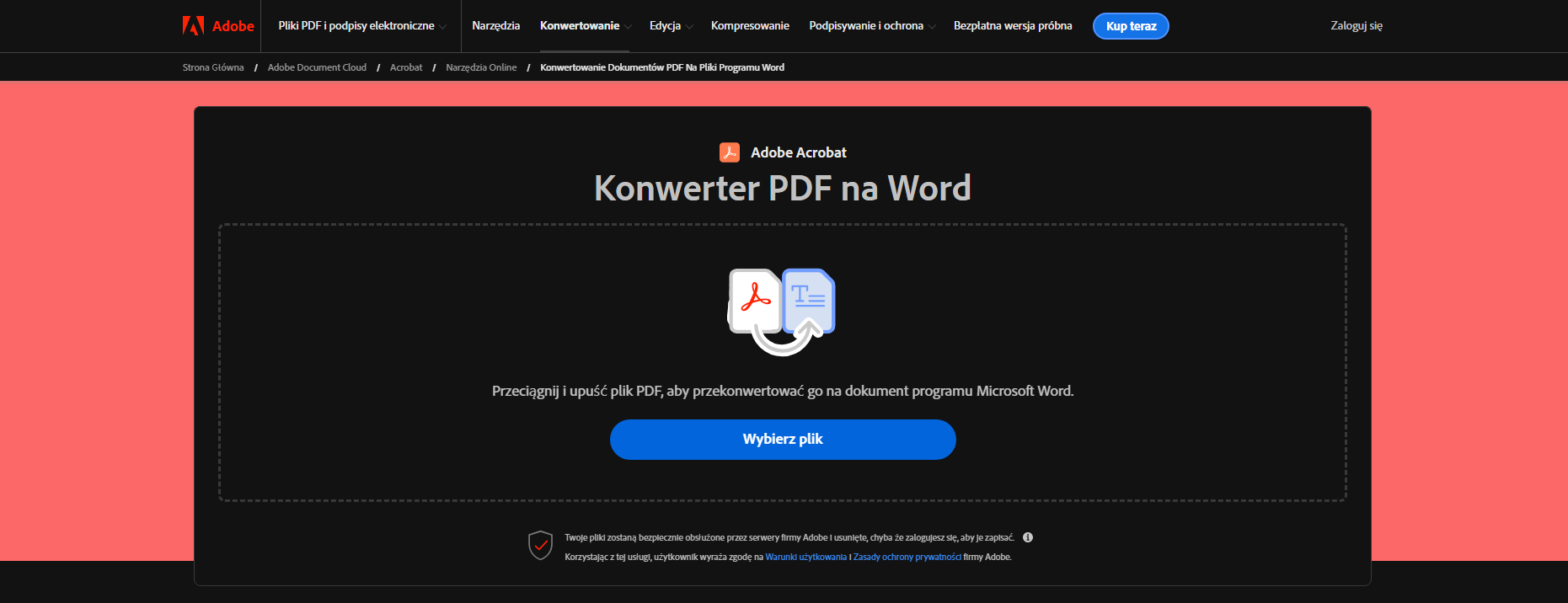 PDF na Word - Adobe Acrobat Online