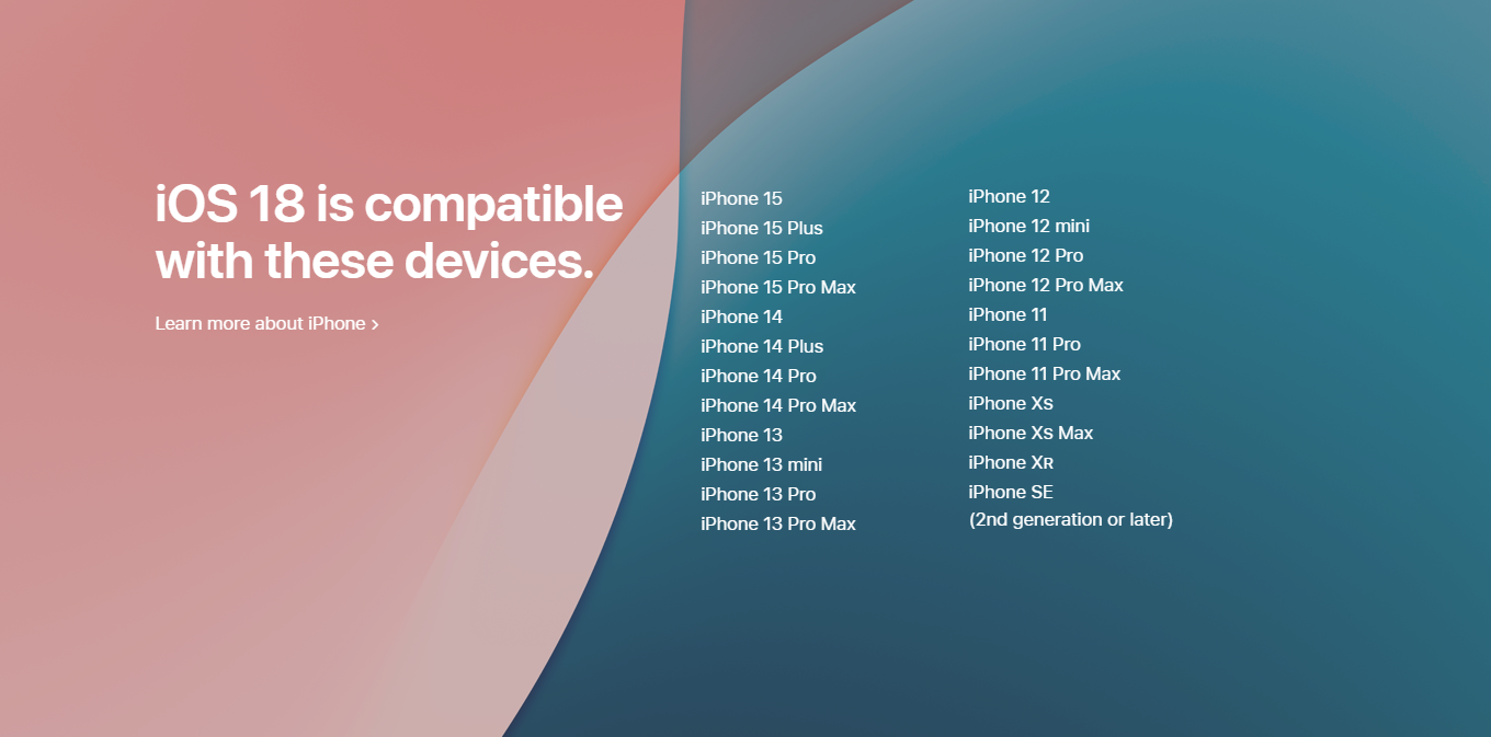 iOS 18 na WWDC24 - lista iPhone'ów z dostępem do aktualizacji