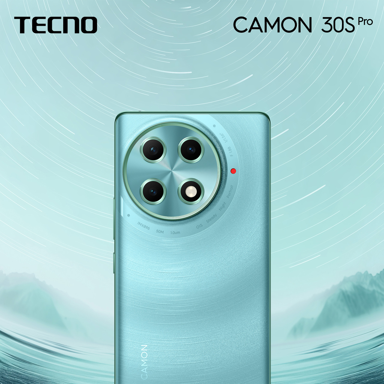 TECNO CAMON 30S Pro - Shimmering Silver Green