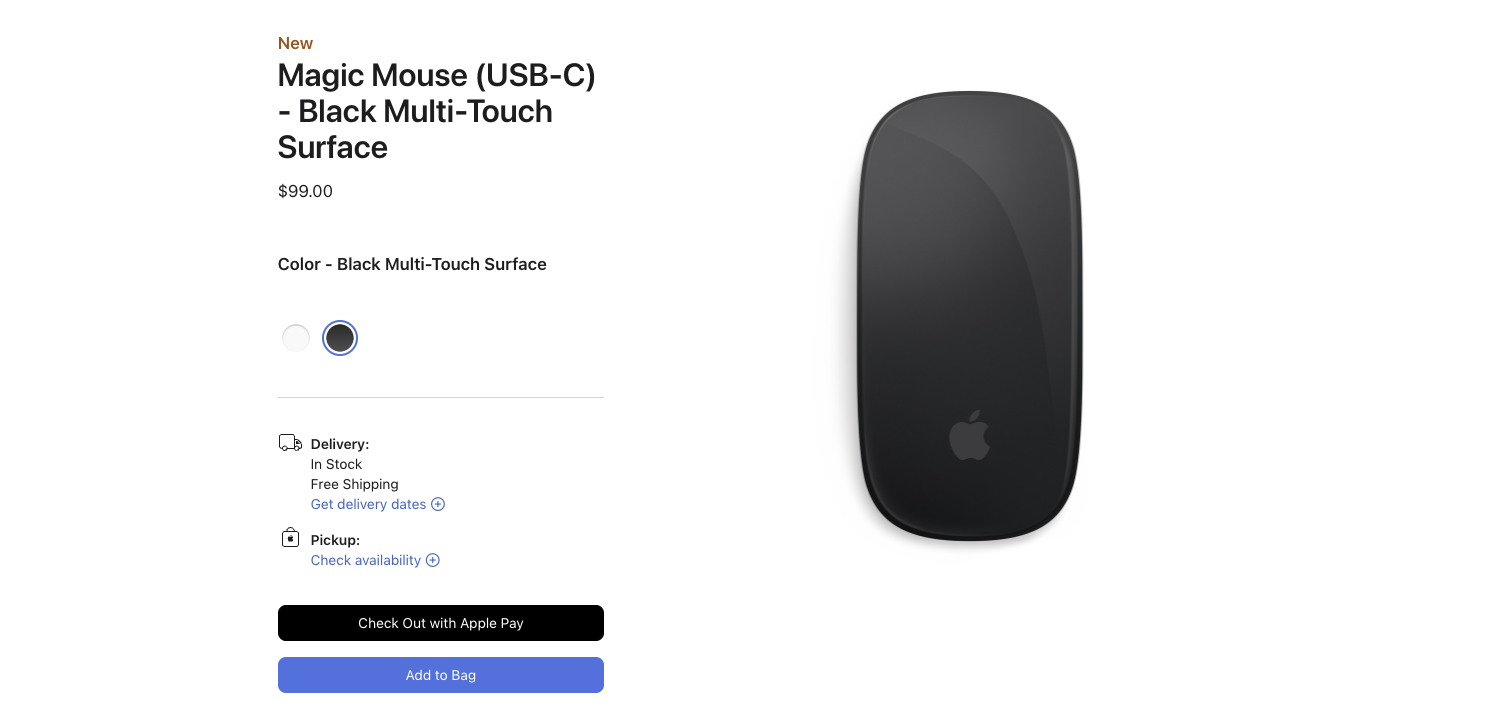 Nowa Magic Mouse z portem USB-C