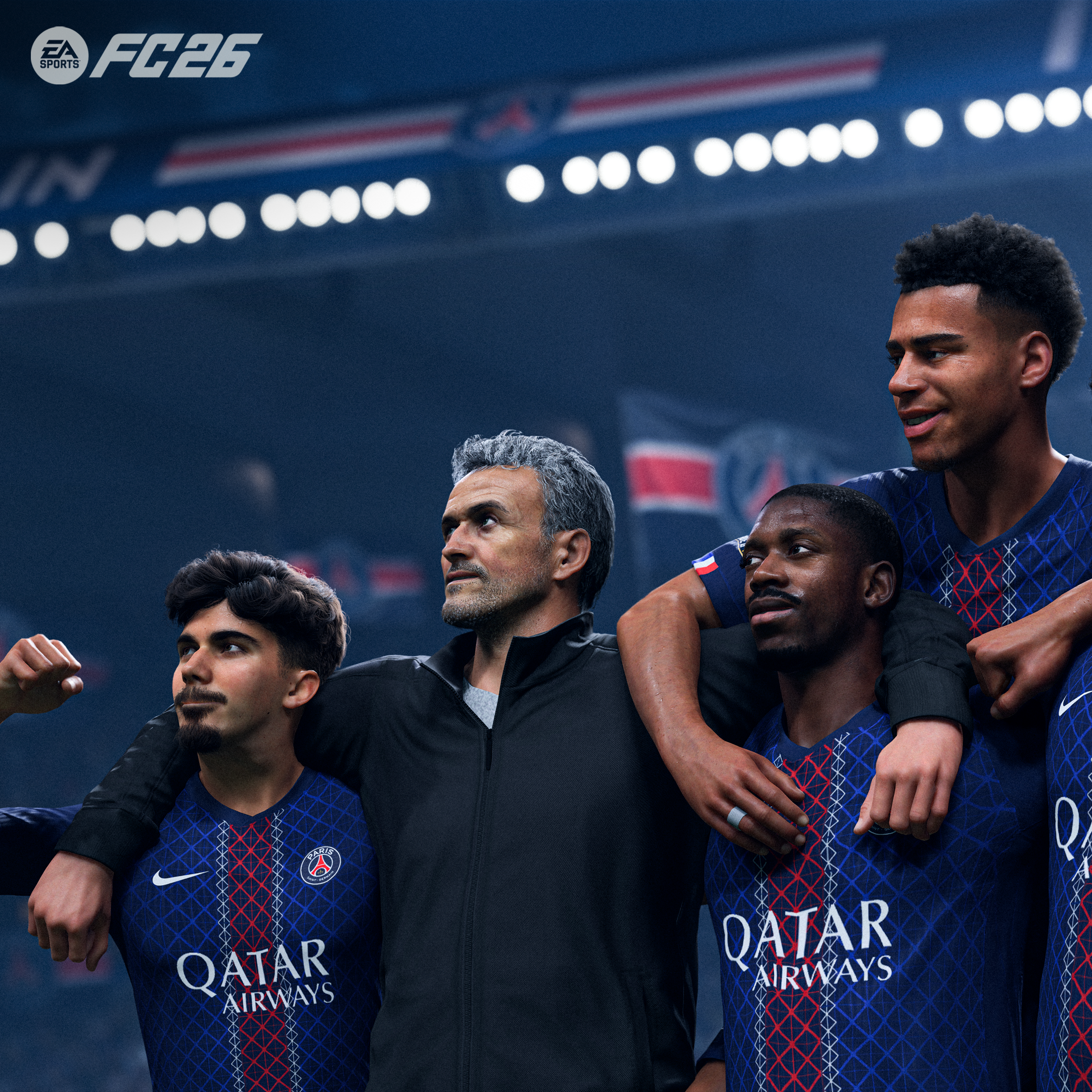 EA SPORTS FC 26 - Luis Enrique z zawodnikami PSG