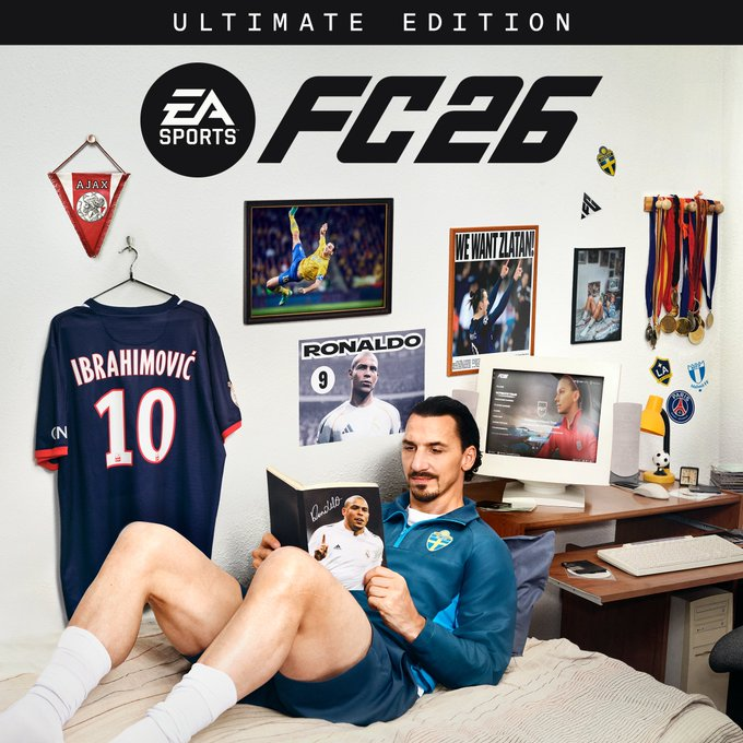 Zlatan Ibrahimovic na okładce EA SPORTS FC 26 Ultimate Edition