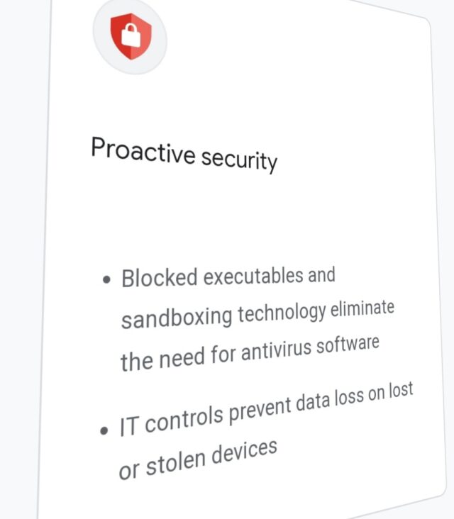 Proactive secuirity obecne na Chrome OS Flex