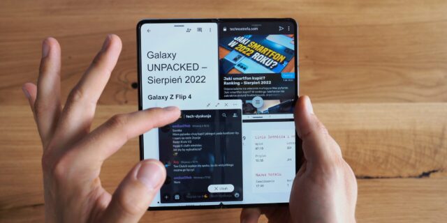Galaxy Z Fold4 interfejs