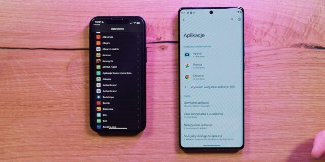 iPhone vs Android - rozmieszczenie ustawień aplikacji