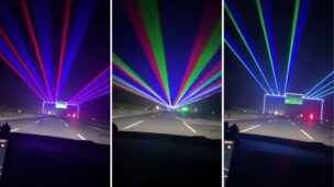 Lasery na drodze mają poprawić bezpieczeństwo. Ale czy na pewno?
