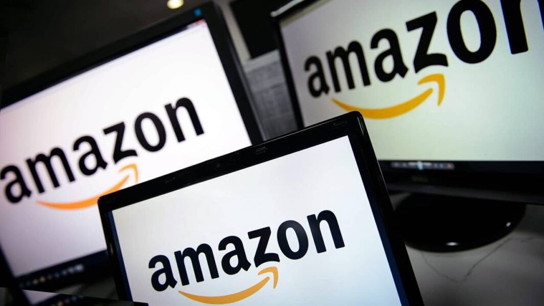 A picture shows the logo of the online retailer Amazon dispalyed on computer screens in London on December 11, 2014. Online retail giant Amazon scored its first ever Golden Globe nominations  -- a breakthrough in its bid to catch up with streaming pioneer Netflix. AFP PHOTO / LEON NEALLEON NEAL/AFP/Getty Images